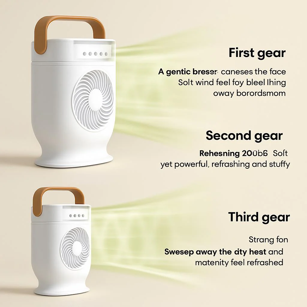 Portable Air Conditioner Cooling Fan with LED Lighting - Image 9