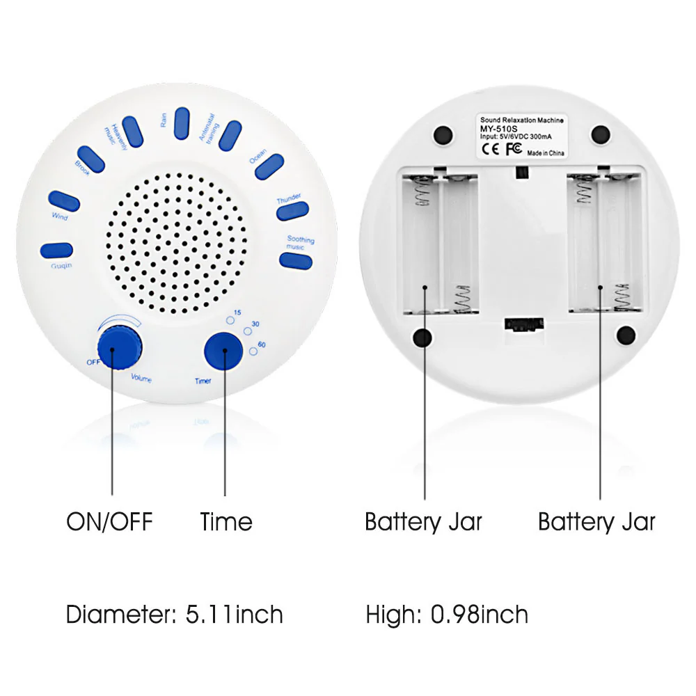 Portable White Noise Machine for Stress Relief and Sleep Improvement - Image 13