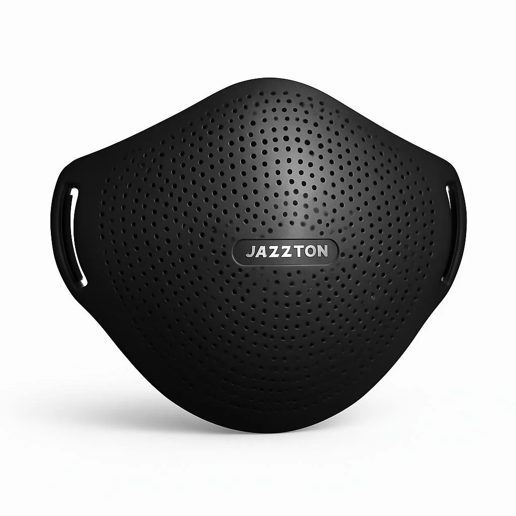 Black Reusable Ergonomic Face Mask - Sustainable & Comfortable - Image 7
