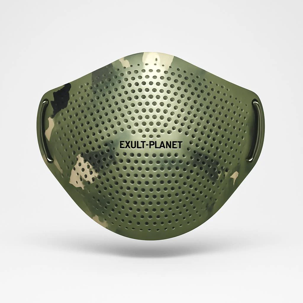 Black Reusable Ergonomic Face Mask - Sustainable & Comfortable - Image 8