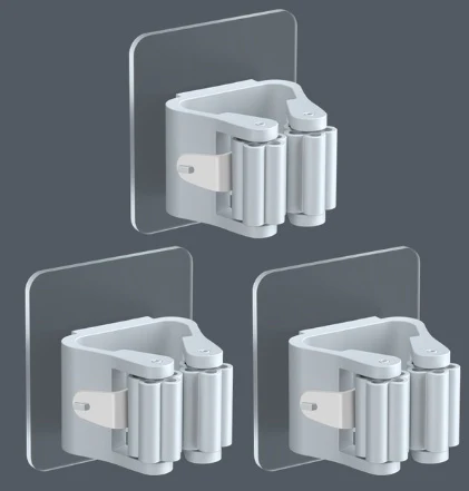 No-Drill Strong Adhesive Mop Hook – 3-Pack Wall Mount Holder - Image 7