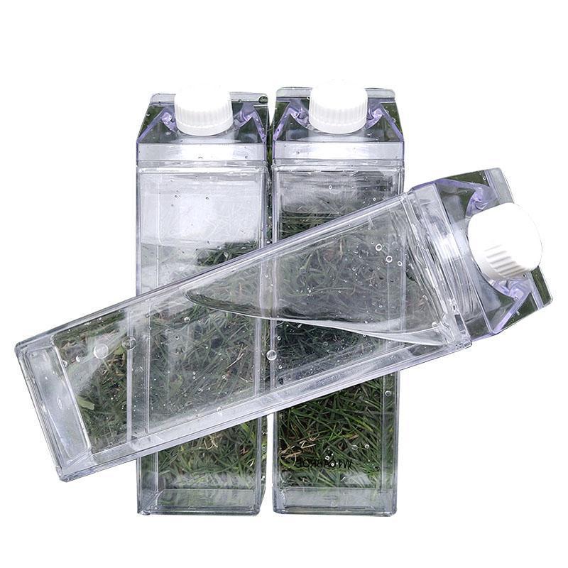 Transparent Rectangular Reusable Water Bottle - Eco-Friendly Hydration Solution - Image 10