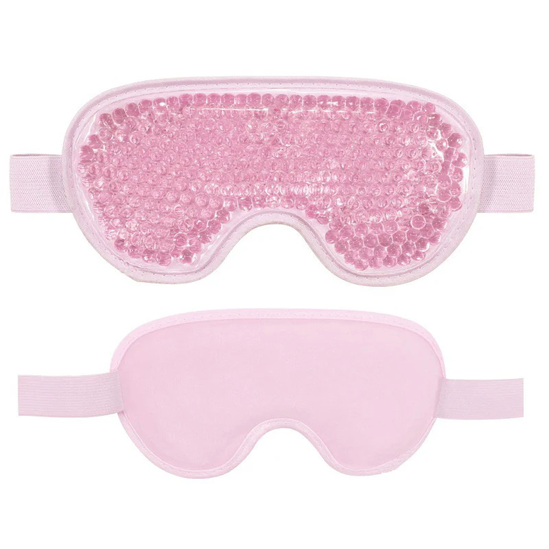 Reusable Gel Eye Mask for Hot & Cold Therapy - Blue Contoured Design - Image 21