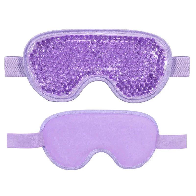 Reusable Gel Eye Mask for Hot & Cold Therapy - Blue Contoured Design - Image 23