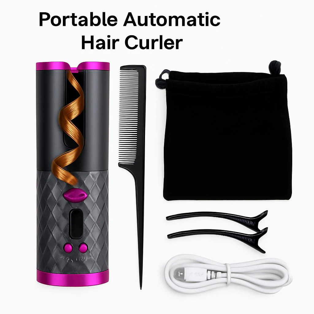 Portable Eco-Friendly Automatic Hair Curler for Effortless Styling - Image 5