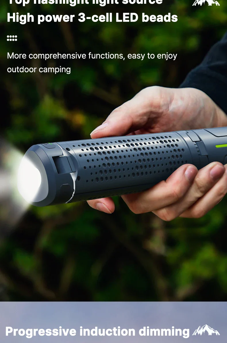 Rechargeable Outdoor Portable Hiking Camping Fishing Flashlight Telescoping Camping Lantern Telescopic Camping Light - Image 14