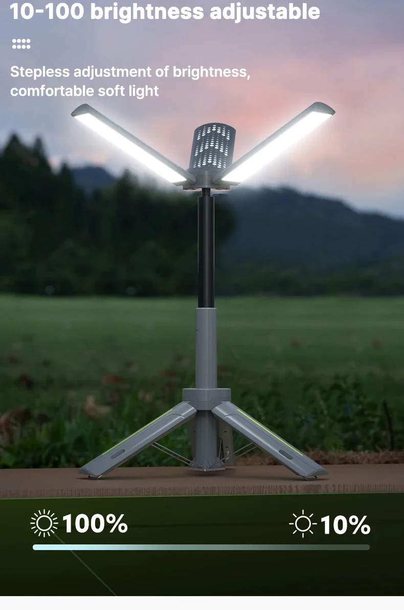 Rechargeable Outdoor Portable Hiking Camping Fishing Flashlight Telescoping Camping Lantern Telescopic Camping Light - Image 15
