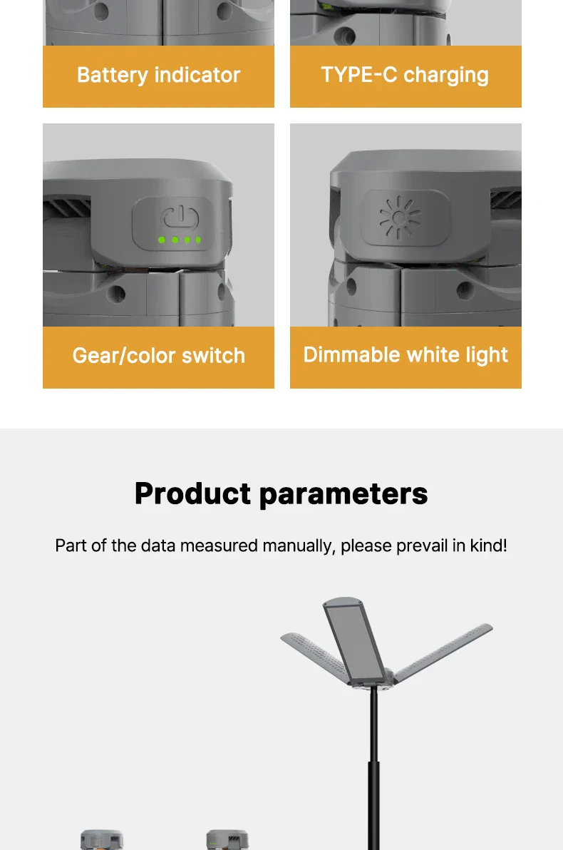 Rechargeable Outdoor Portable Hiking Camping Fishing Flashlight Telescoping Camping Lantern Telescopic Camping Light - Image 20