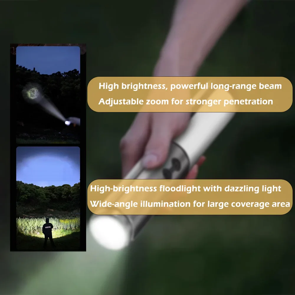 Rechargeable Outdoor Portable Hiking Camping Fishing Flashlight Telescoping Camping Lantern Telescopic Camping Light - Image 24