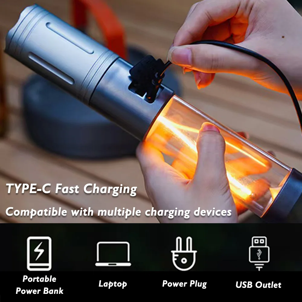 Rechargeable Outdoor Portable Hiking Camping Fishing Flashlight Telescoping Camping Lantern Telescopic Camping Light - Image 32