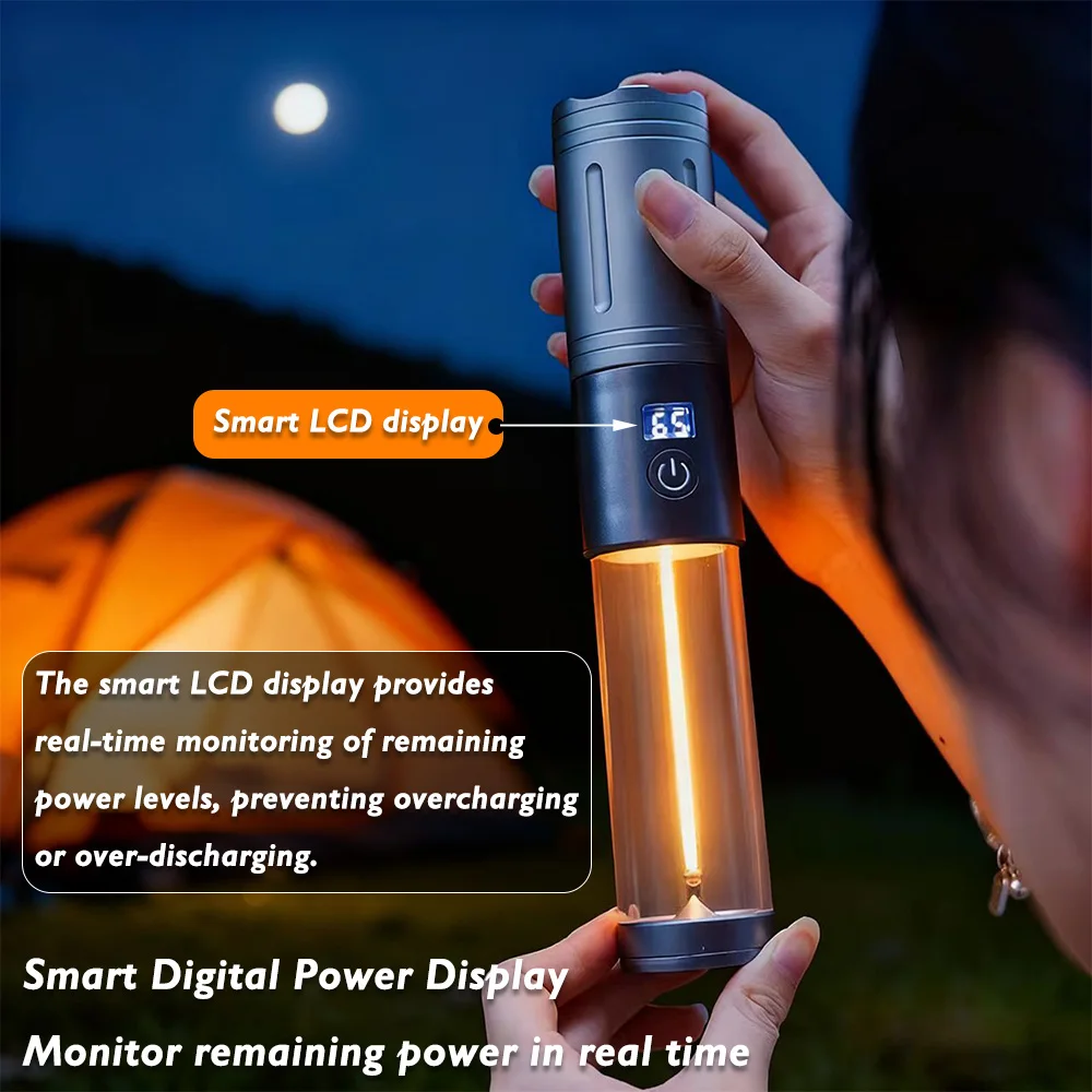 Rechargeable Outdoor Portable Hiking Camping Fishing Flashlight Telescoping Camping Lantern Telescopic Camping Light - Image 34