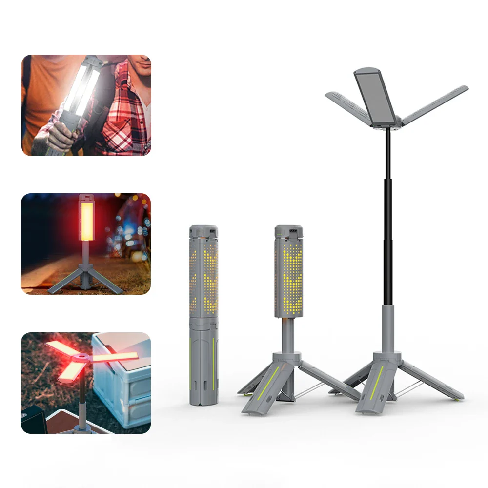 Rechargeable Outdoor Portable Hiking Camping Fishing Flashlight Telescoping Camping Lantern Telescopic Camping Light - Image 37