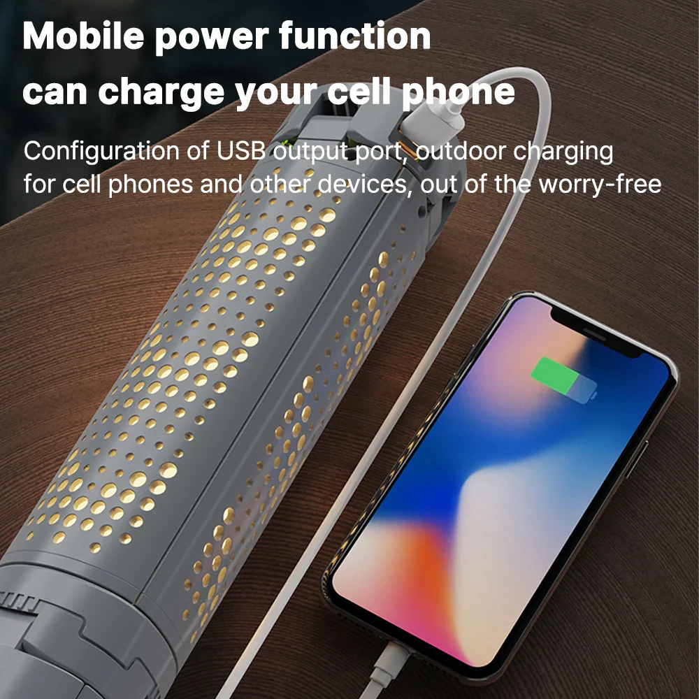 Rechargeable Outdoor Portable Hiking Camping Fishing Flashlight Telescoping Camping Lantern Telescopic Camping Light - Image 6