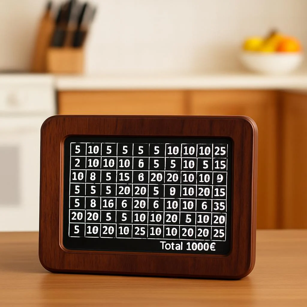 Eco-Friendly Digital Piggy Bank - Sustainable Wood Grain Savings Box - Image 17