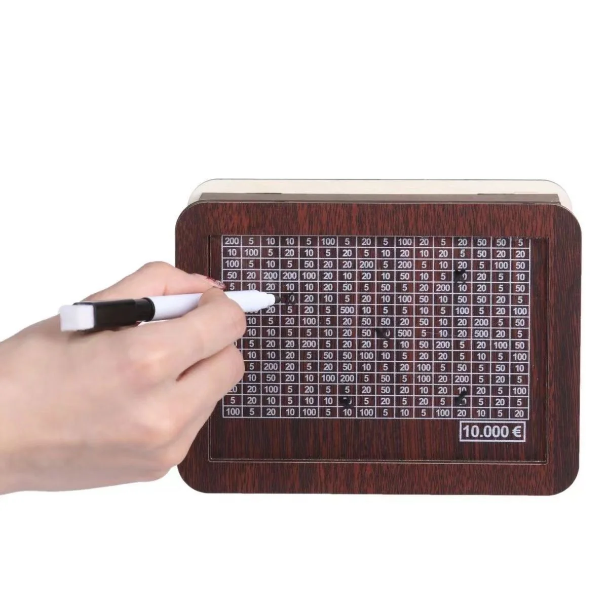 Eco-Friendly Digital Piggy Bank - Sustainable Wood Grain Savings Box - Image 21