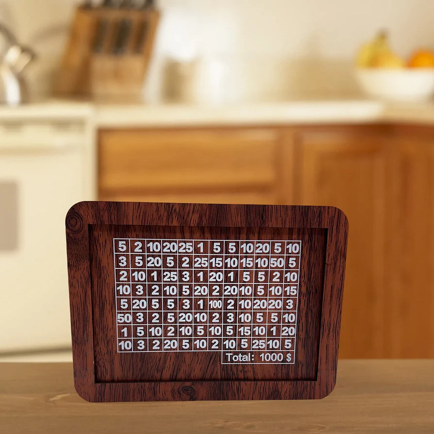 Eco-Friendly Digital Piggy Bank - Sustainable Wood Grain Savings Box - Image 29