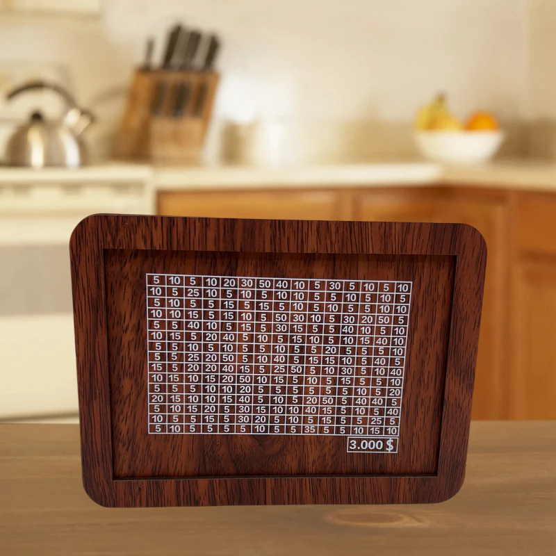 Eco-Friendly Digital Piggy Bank - Sustainable Wood Grain Savings Box - Image 30