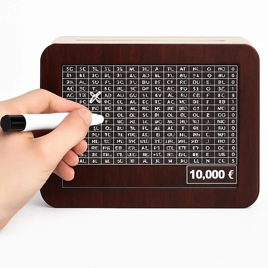 Eco-Friendly Digital Piggy Bank - Sustainable Wood Grain Savings Box - Image 5