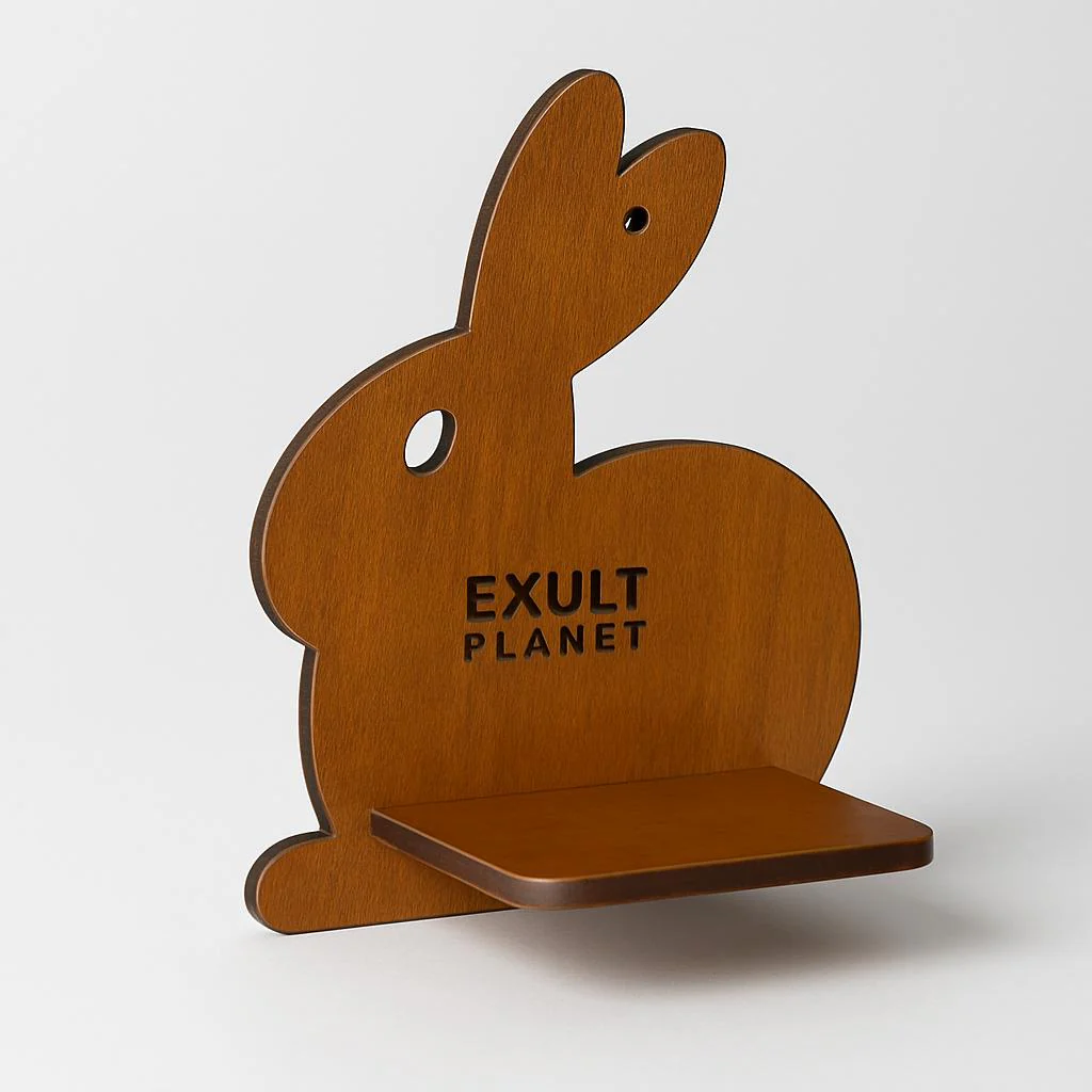 Eco-Friendly Wall-Mounted Plant Holders - Wood & Glass Decor - Image 7