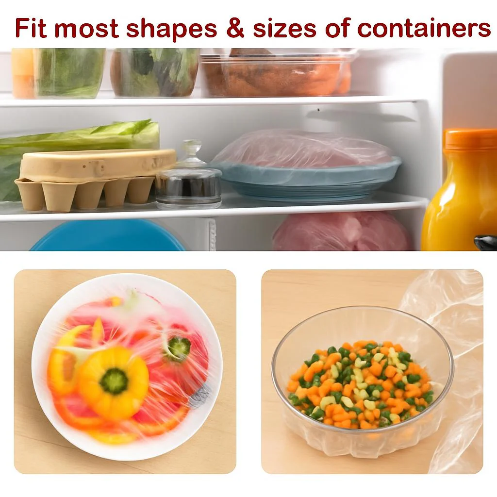 Eco-Friendly Reusable Silicone Bowl Covers - Transparent, Round, Stretchable - Image 3