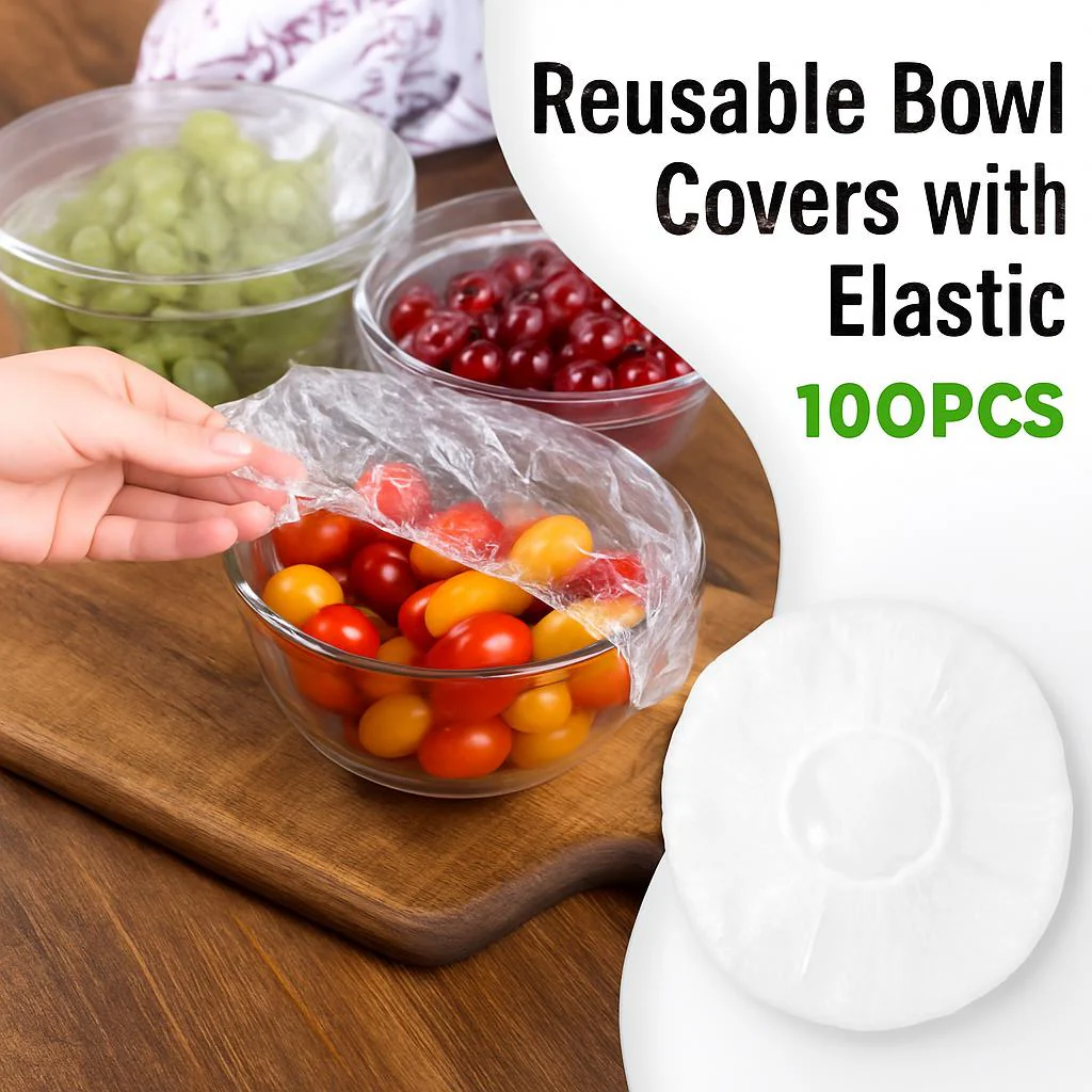 Eco-Friendly Reusable Silicone Bowl Covers - Transparent, Round, Stretchable - Image 6