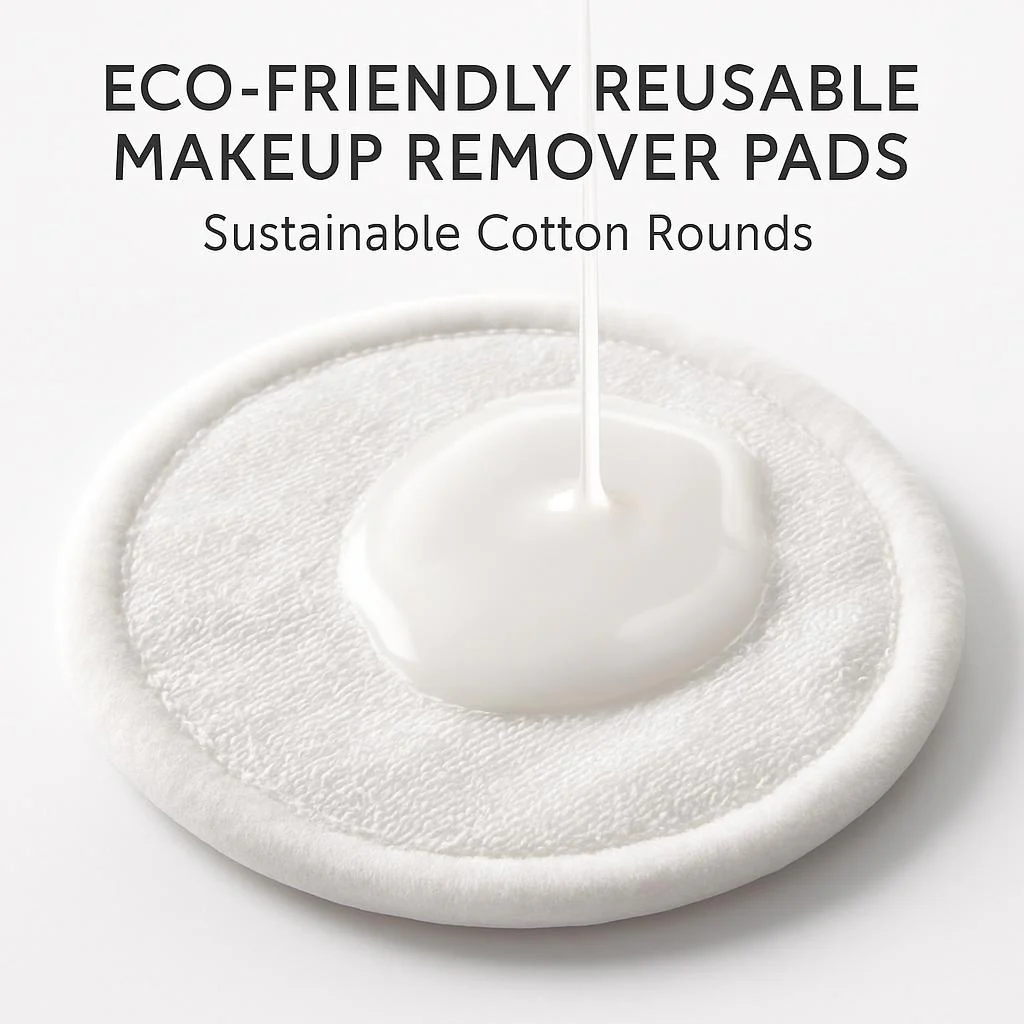 Eco-Friendly Reusable Makeup Remover Pads - Sustainable Cotton Rounds - Image 2