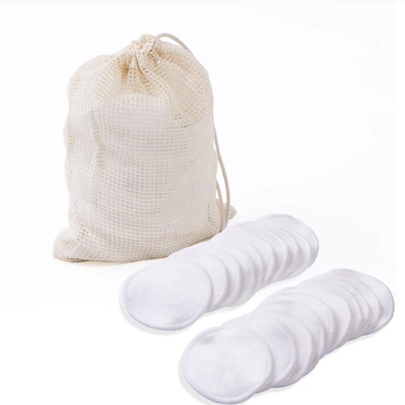 Eco-Friendly Reusable Makeup Remover Pads with Mesh Bag - Image 9