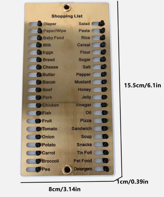 Eco-Friendly Reusable Memory Shopping List Reminder Board - Image 12