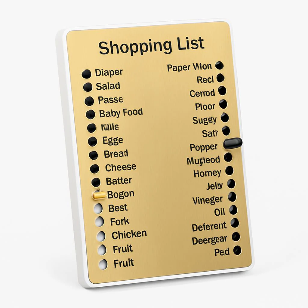Eco-Friendly Reusable Memory Shopping List Reminder Board - Image 5