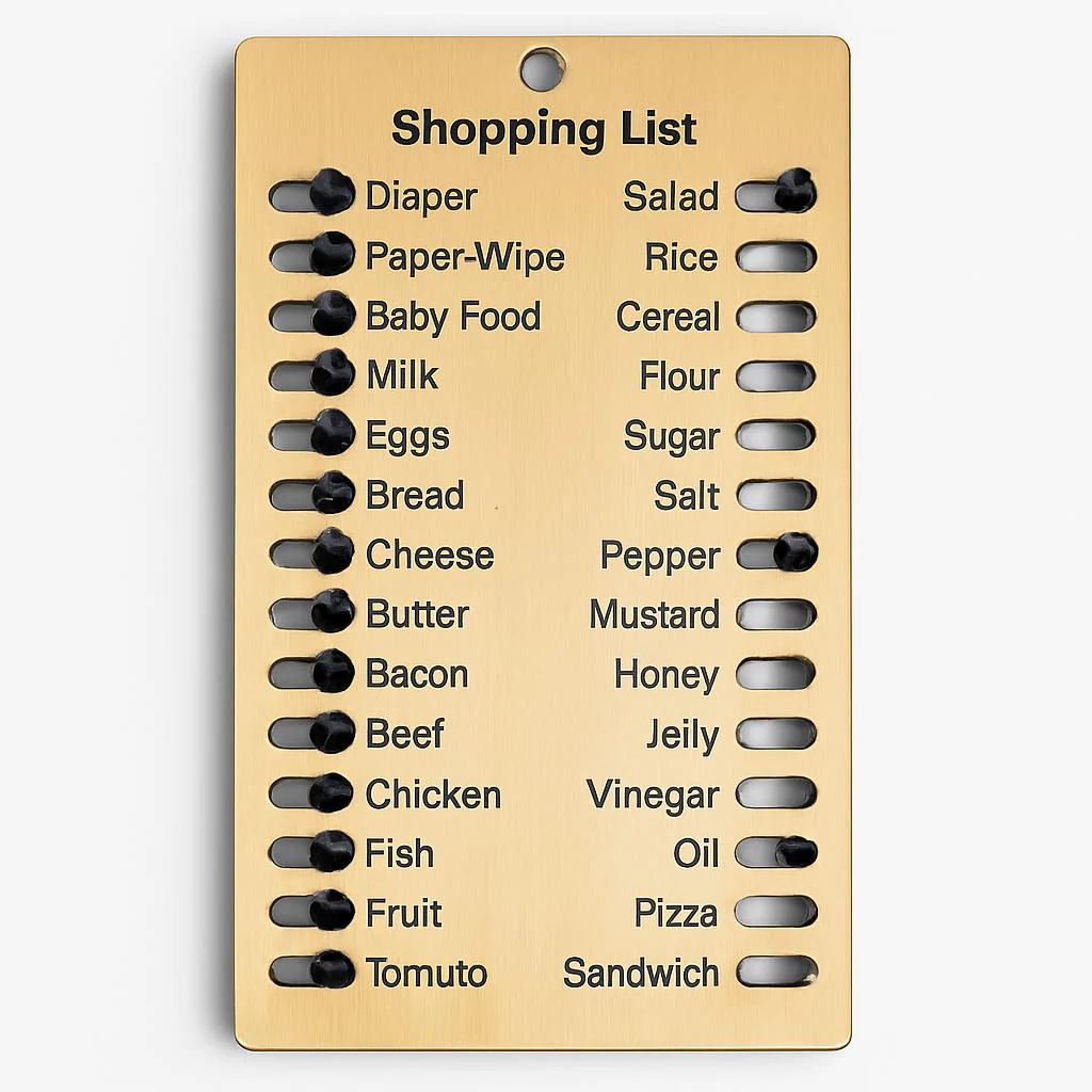 Eco-Friendly Reusable Memory Shopping List Reminder Board - Image 6