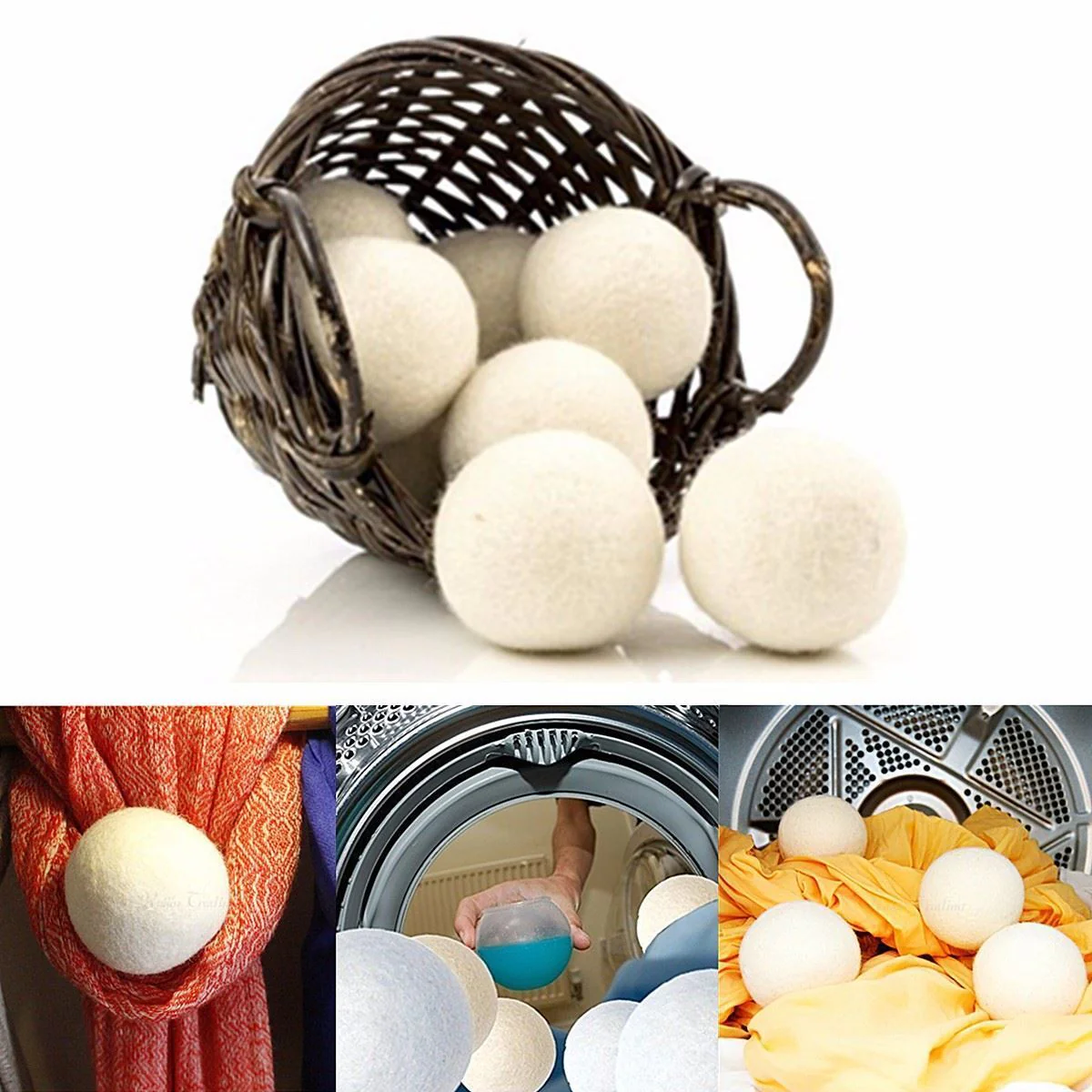 Eco-Friendly Wool Dryer Balls - Sustainable Laundry Solution - Image 11