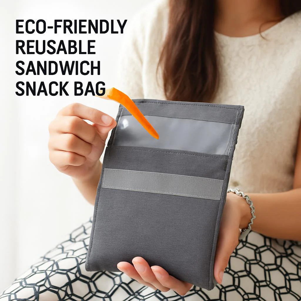 Eco-Friendly Reusable Sandwich Snack Bag - Image 8