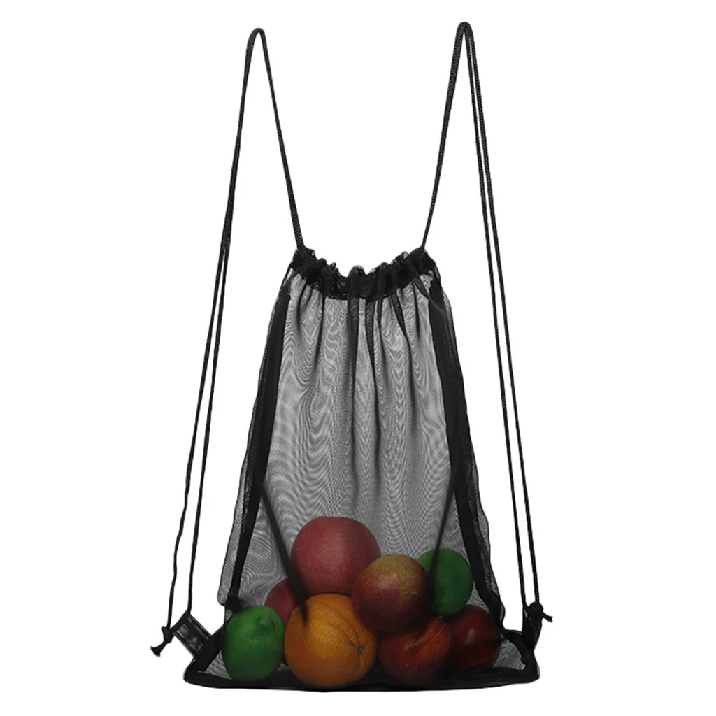 Eco-Friendly Transparent Mesh Reusable Shopping Bag - Image 7