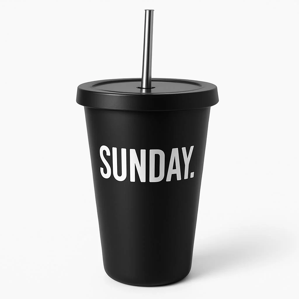 Eco-Friendly Stainless Steel Cups with Lids & Straws 350ml - Image 12