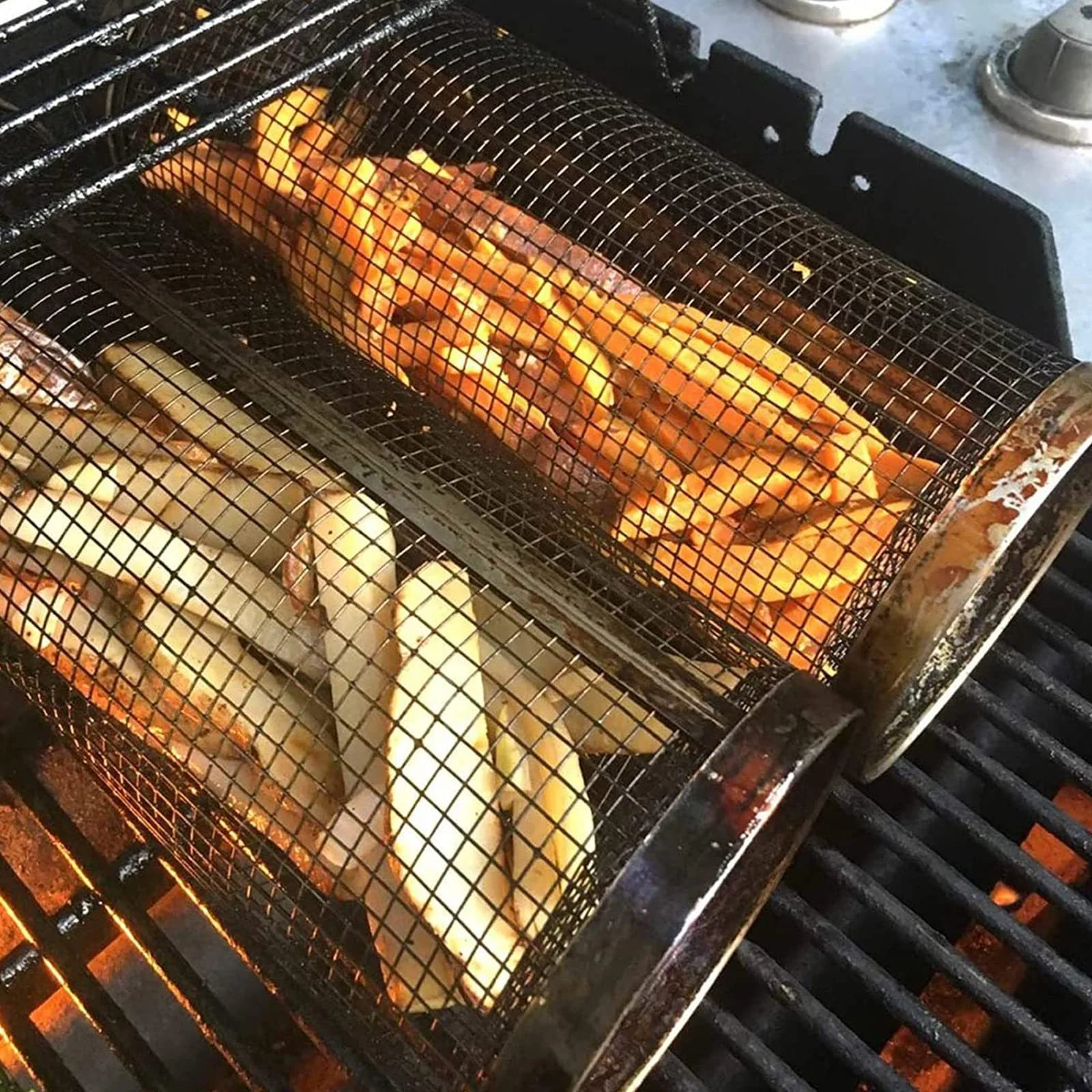 Stainless Steel Grill Basket for Even Cooking - Image 19