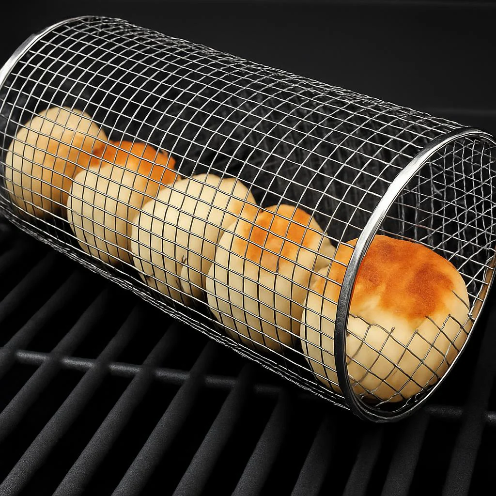 Stainless Steel Grill Basket for Even Cooking - Image 5
