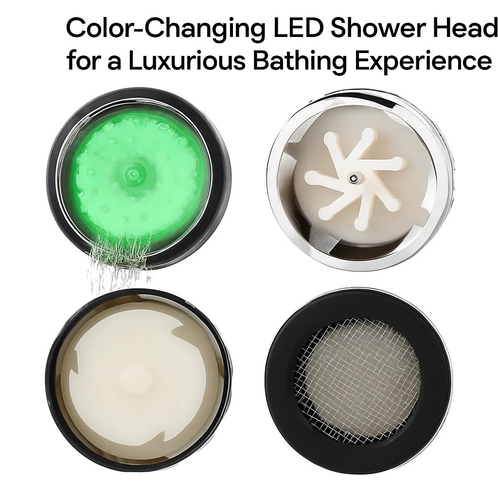 Color-Changing LED Shower Head for a Luxurious Bathing Experience - Image 10