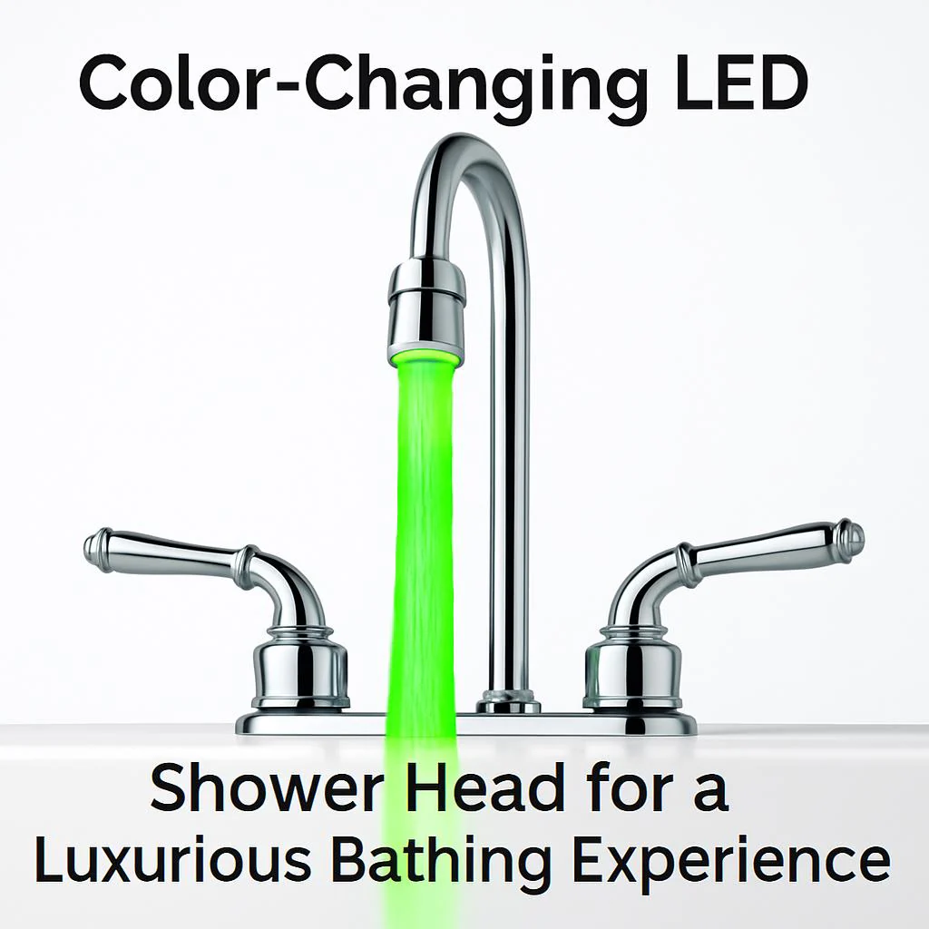 Color-Changing LED Shower Head for a Luxurious Bathing Experience - Image 6