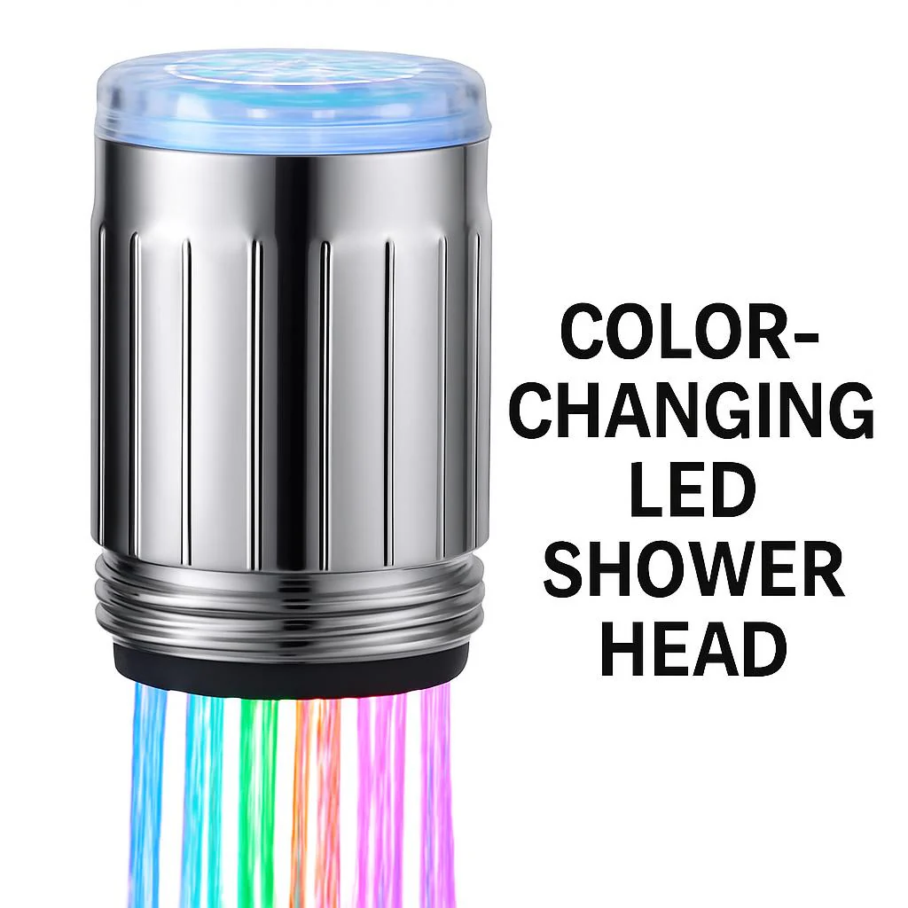 Color-Changing LED Shower Head for a Luxurious Bathing Experience - Image 9