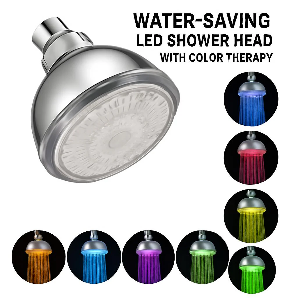 Water-Saving LED Shower Head with Color Therapy - Image 3