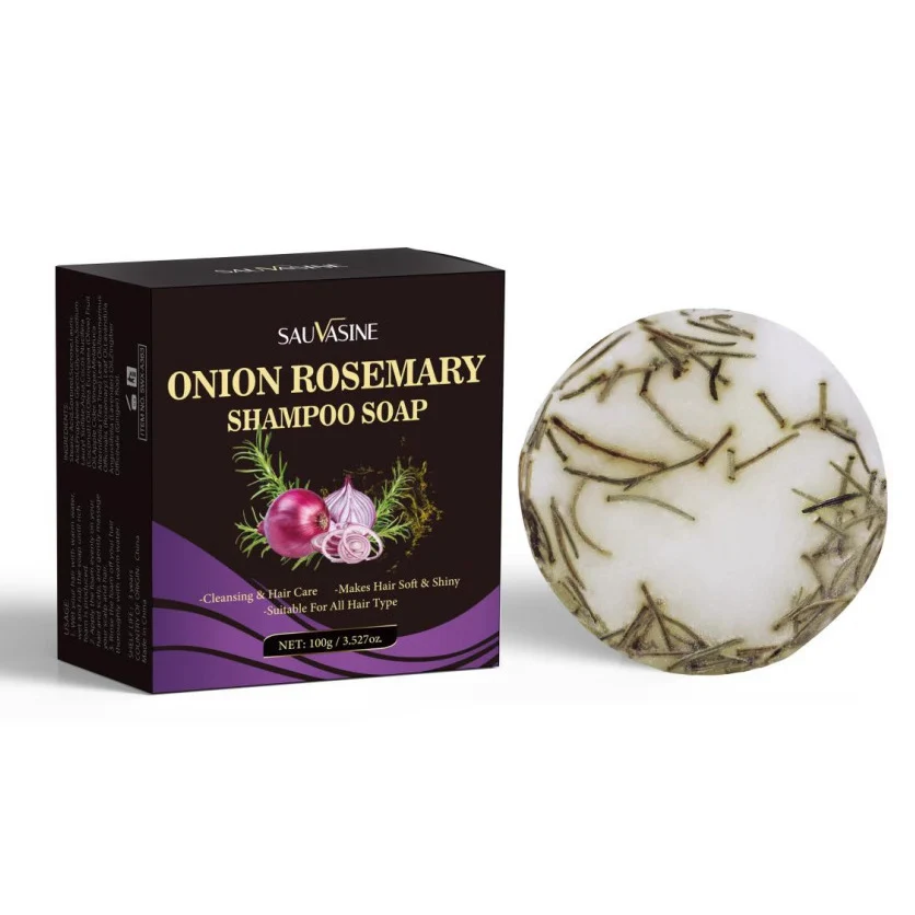 Onion Rosemary Shampoo Bar - Natural, Plastic-Free Hair Care - Image 9