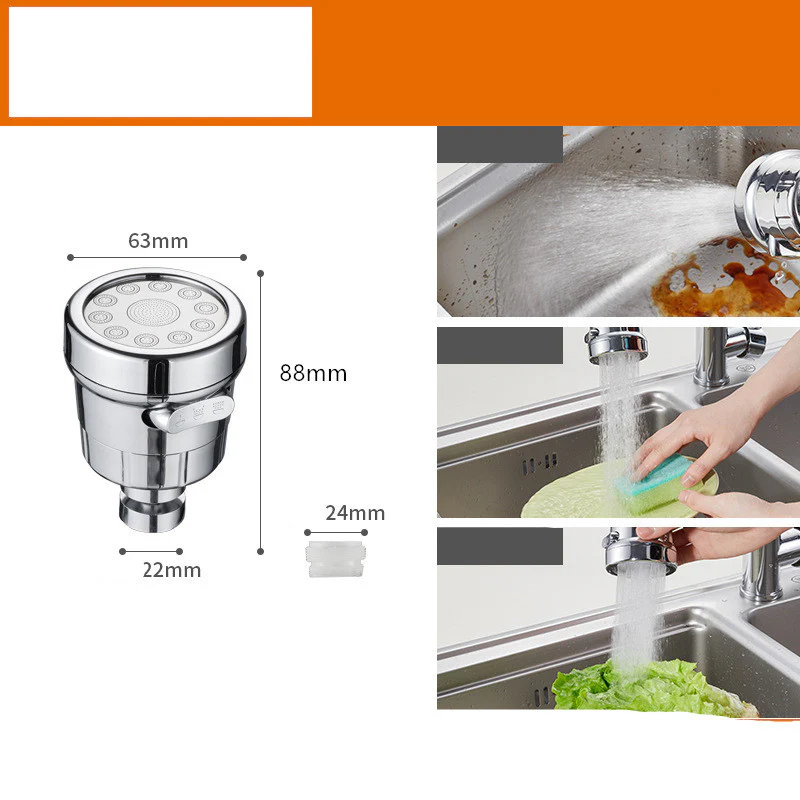Eco-Friendly Rotatable Faucet Aerator for Water Savings - Image 13