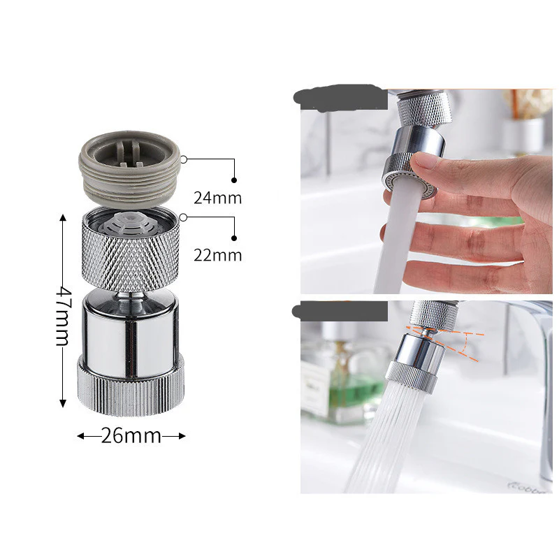Eco-Friendly Rotatable Faucet Aerator for Water Savings - Image 16