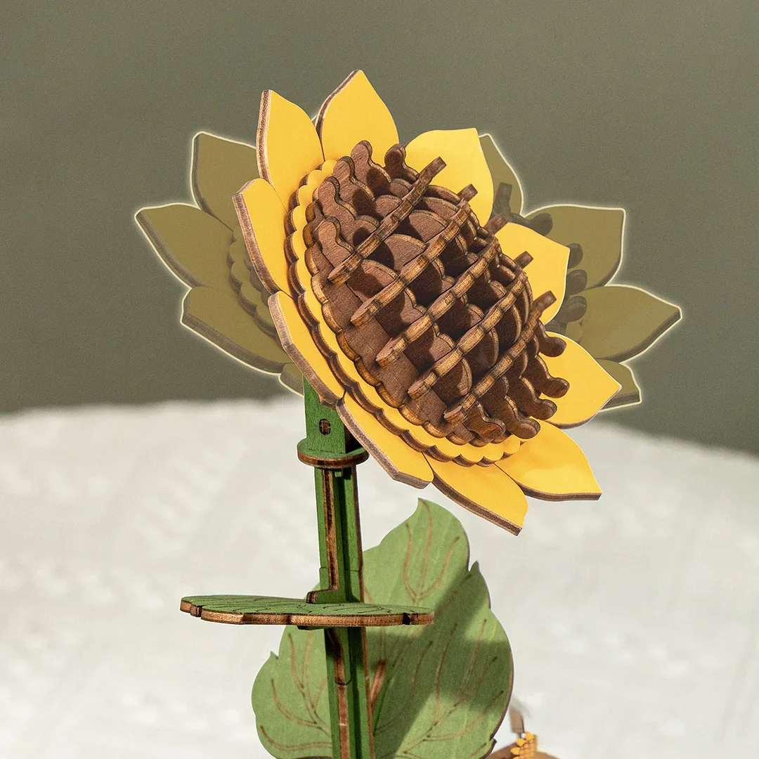Eco-Friendly Wooden Flower Bouquet Puzzle Gift - Image 18