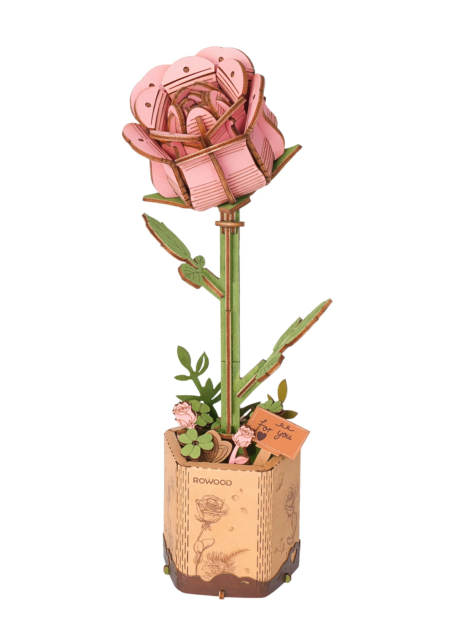 Eco-Friendly Wooden Flower Bouquet Puzzle Gift - Image 24