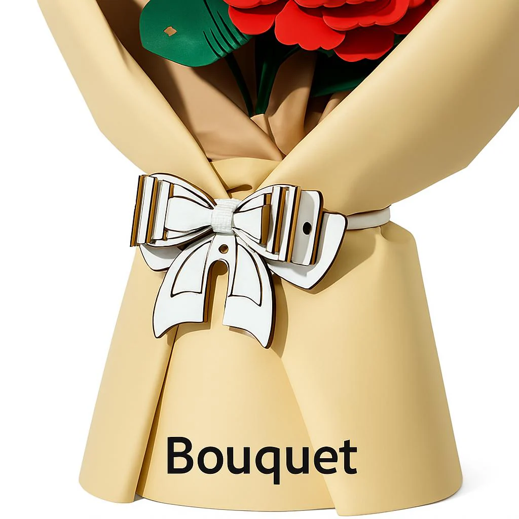 Eco-Friendly Wooden Flower Bouquet Puzzle Gift - Image 8