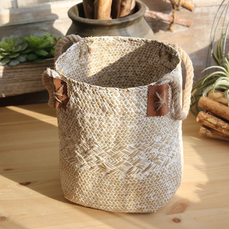 Eco-Friendly Woven Flower Pots - Natural Straw Design - Image 13