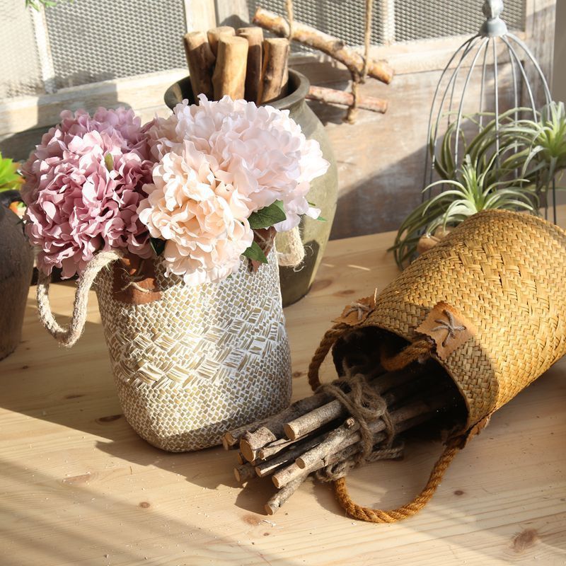 Eco-Friendly Woven Flower Pots - Natural Straw Design - Image 15