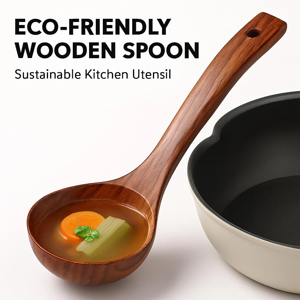 Eco-Friendly Wooden Spoon - Sustainable Kitchen Utensil - Image 7