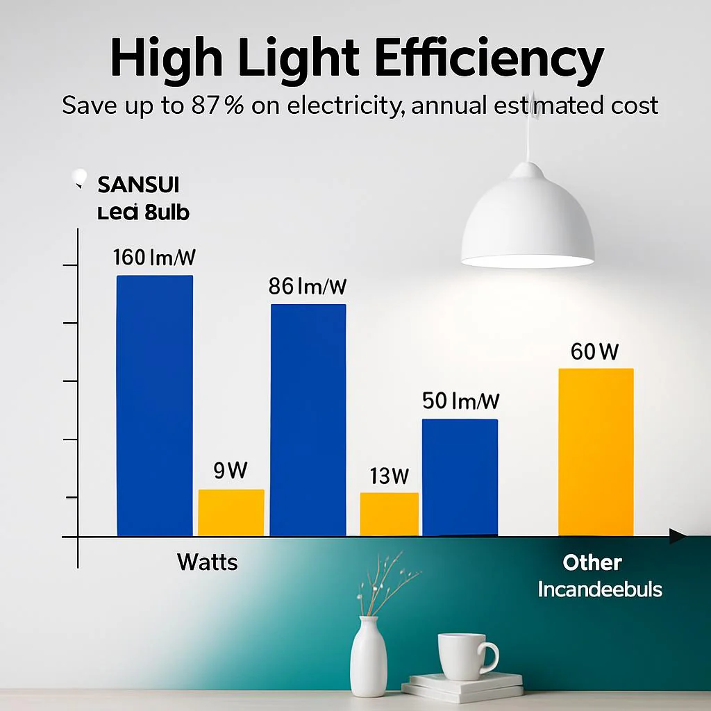 Eco-Friendly 60W Equivalent LED A15 Light Bulbs - 900 Lumens - Image 5